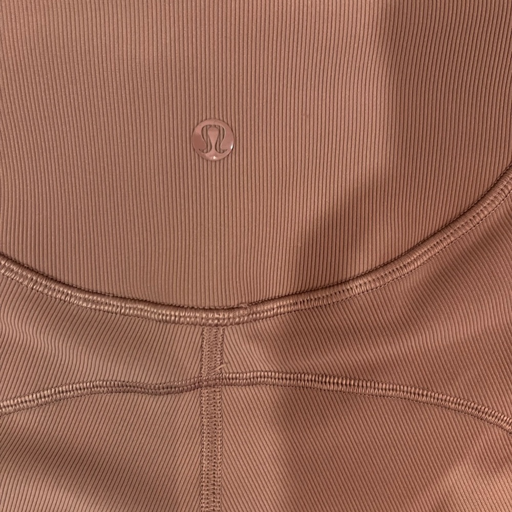 Lululemon Ribbed Contoured High-Rise size 4 Spiced Chai - Picture 6 of 7